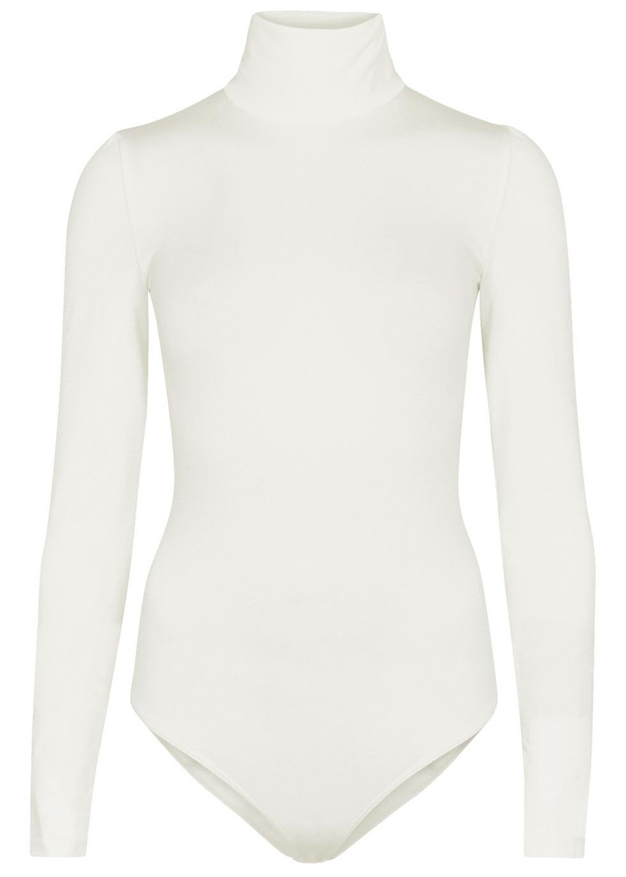 Wolford Colorado Cotton-blend Bodysuit - Cream - S