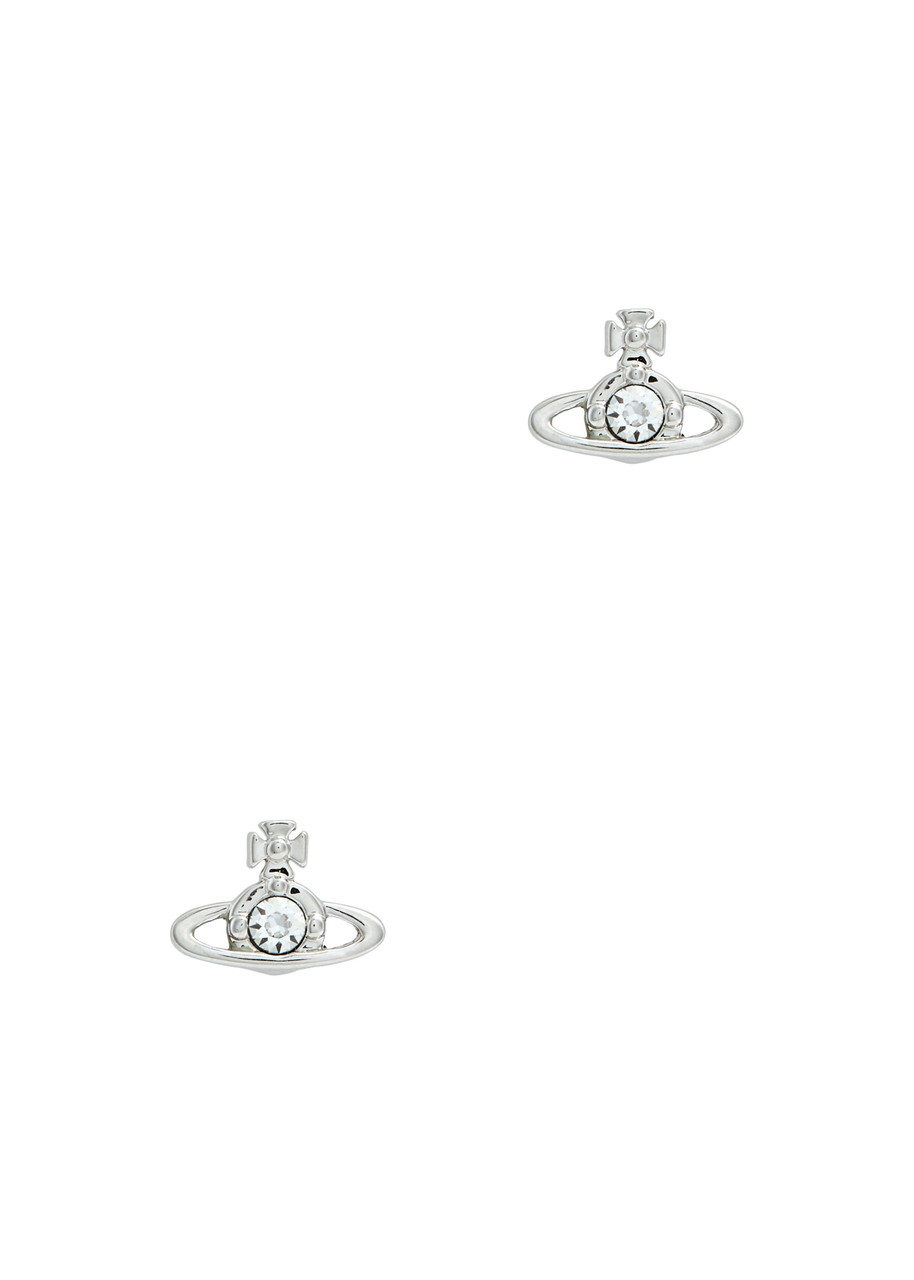 Vivienne Westwood Nano Solitaire Orb Stud Earrings, Earrings, Silver