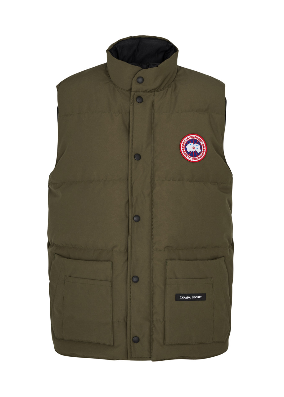 Canada Goose Freestyle Quilted Artic-tech Gilet In Green