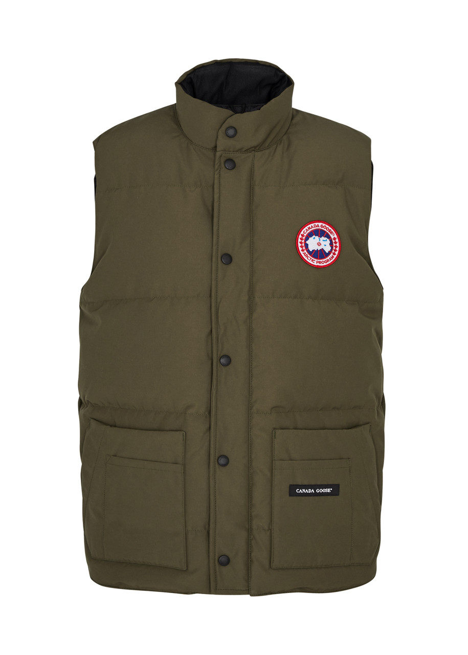 Canada Goose Freestyle Quilted Artic-tech Gilet - Green - L, Men's Designer Gilet, Male - L