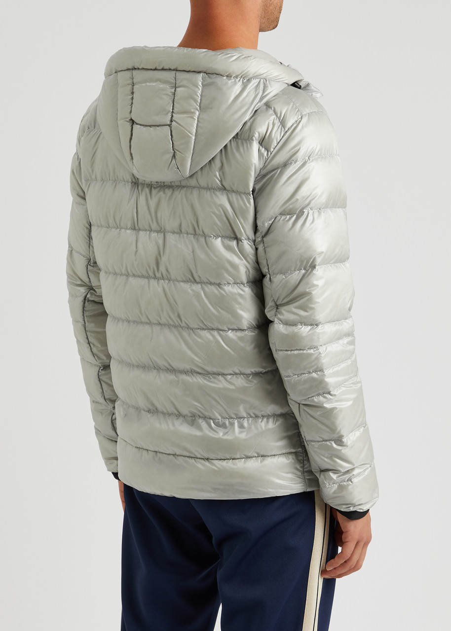  Canada Goose Crofton Quilted Shell Jacket , Men's Designer Shell Jacket, Silver - S 