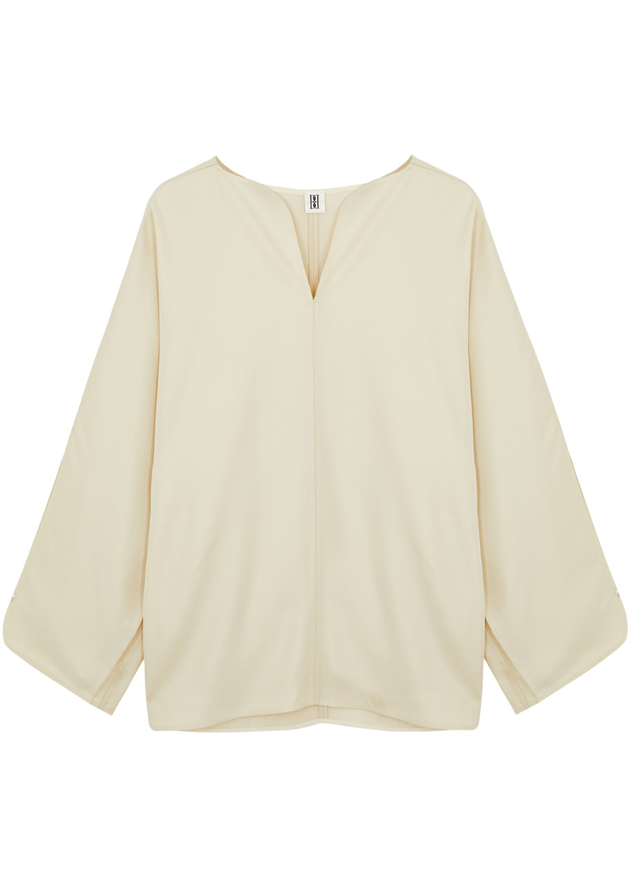 By Malene Birger Pullover Made Of Lyocell In Cream