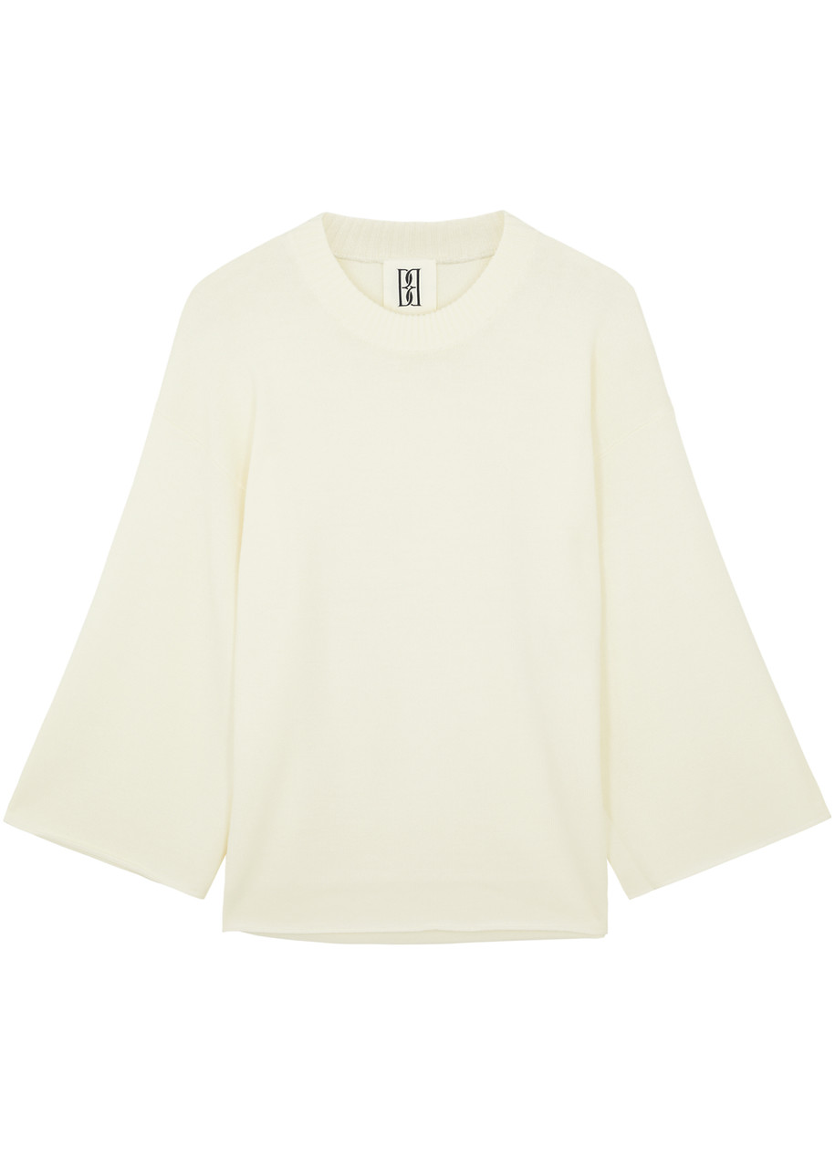 By Malene Birger Leon Stretch wool Jumper In Pearl ModeSens