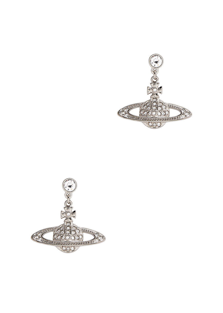 Vivienne Westwood Mini Bas Relief orb Drop Earrings - Silver - One Size