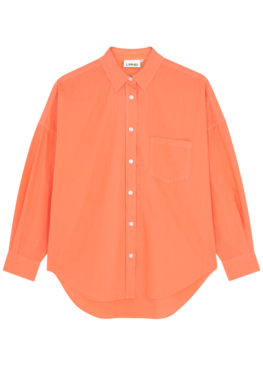 Lmnd Lemonade Chiara Cotton Shirt In Orange
