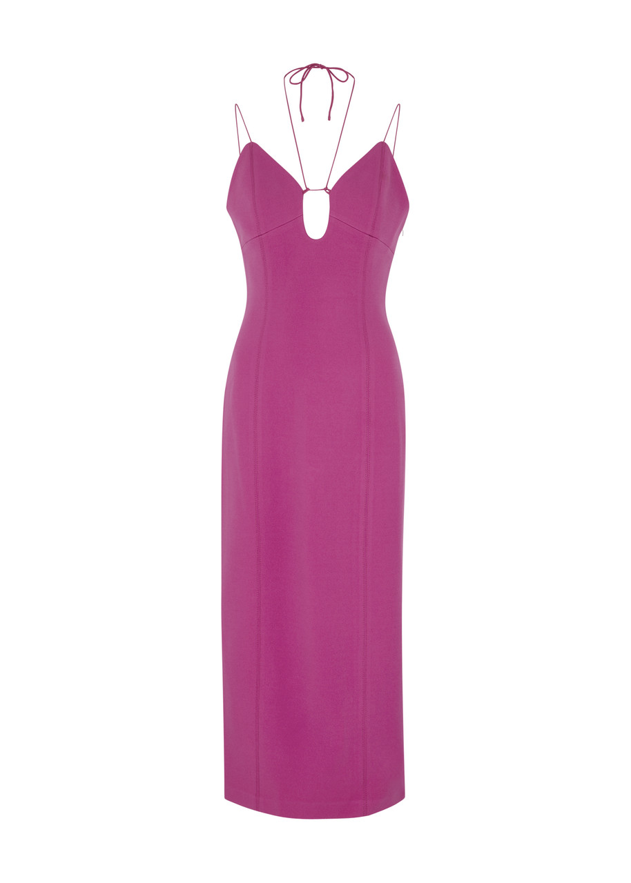 Misha Odele Stretch-jersey Midi Dress - Pink