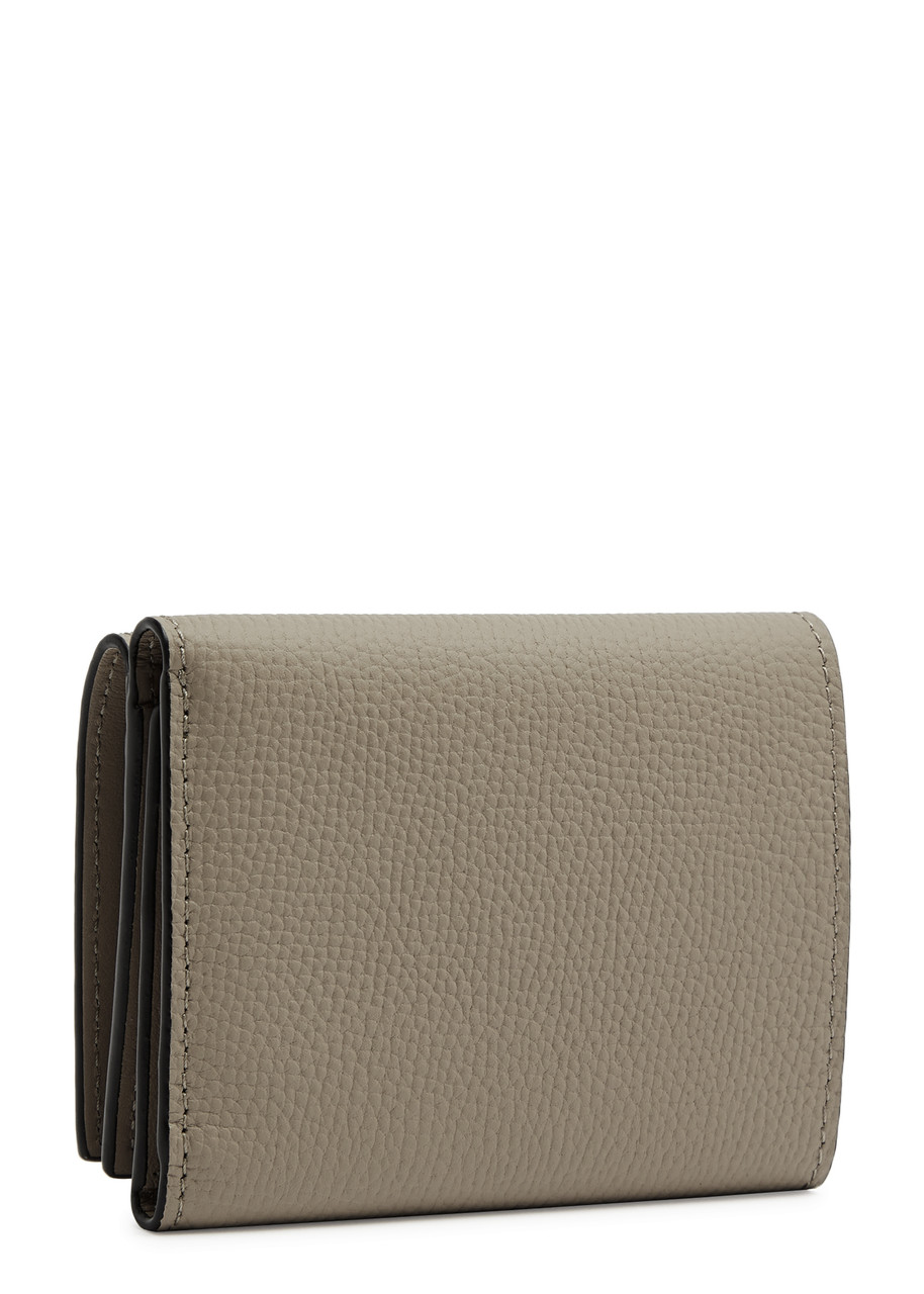  Loewe Anagram Leather Wallet - Sand - One Size 