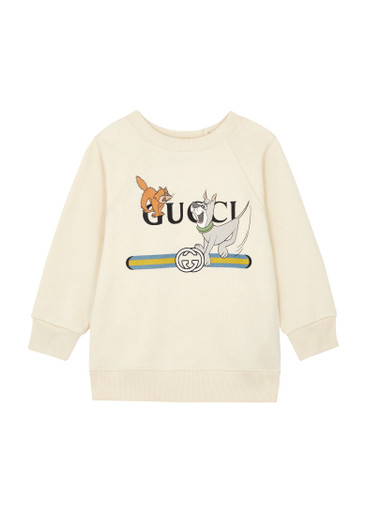 GUCCI KIDS Printed cotton sweatshirt | Harvey Nichols