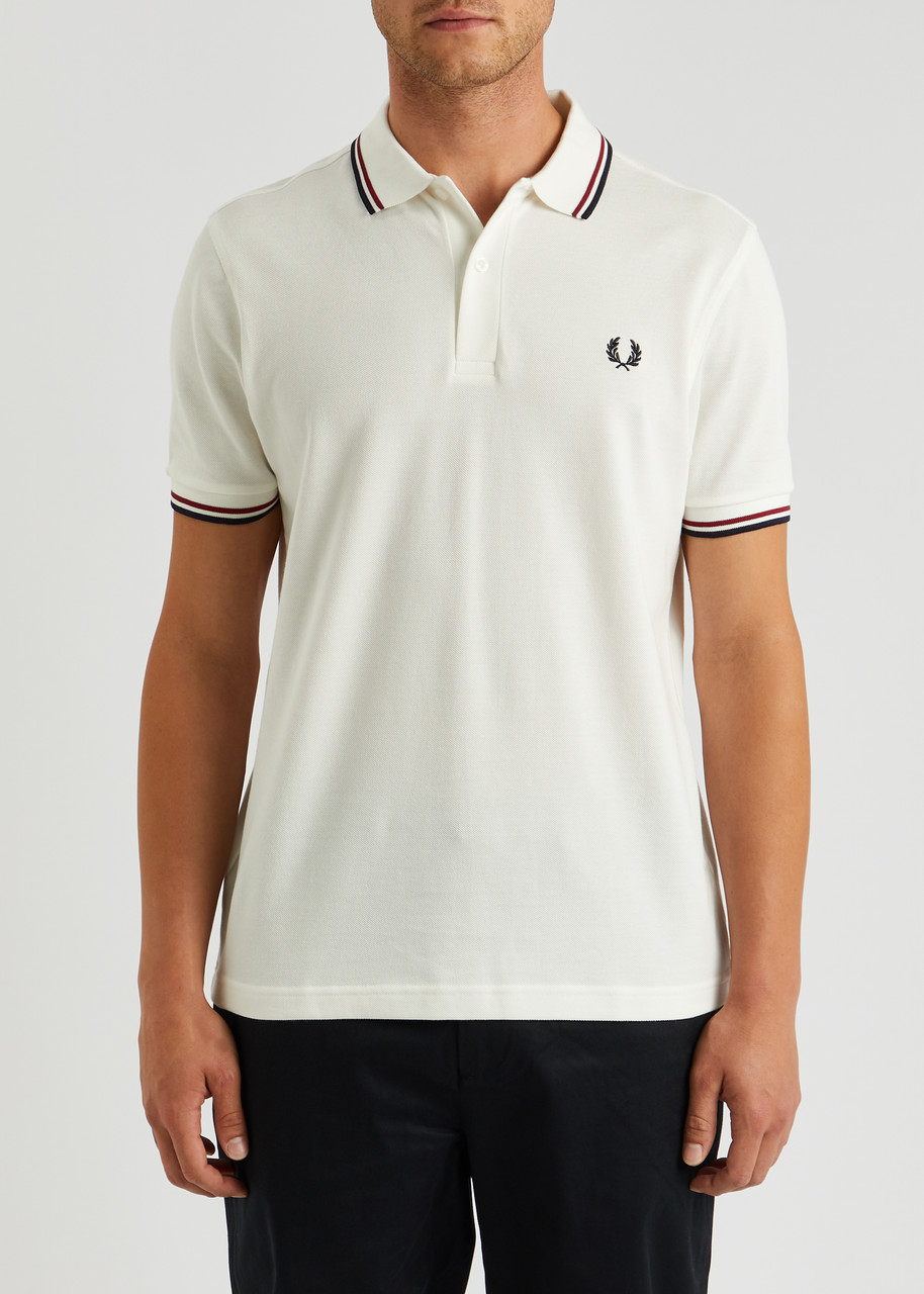 Fred Perry Polo With Logo In White
