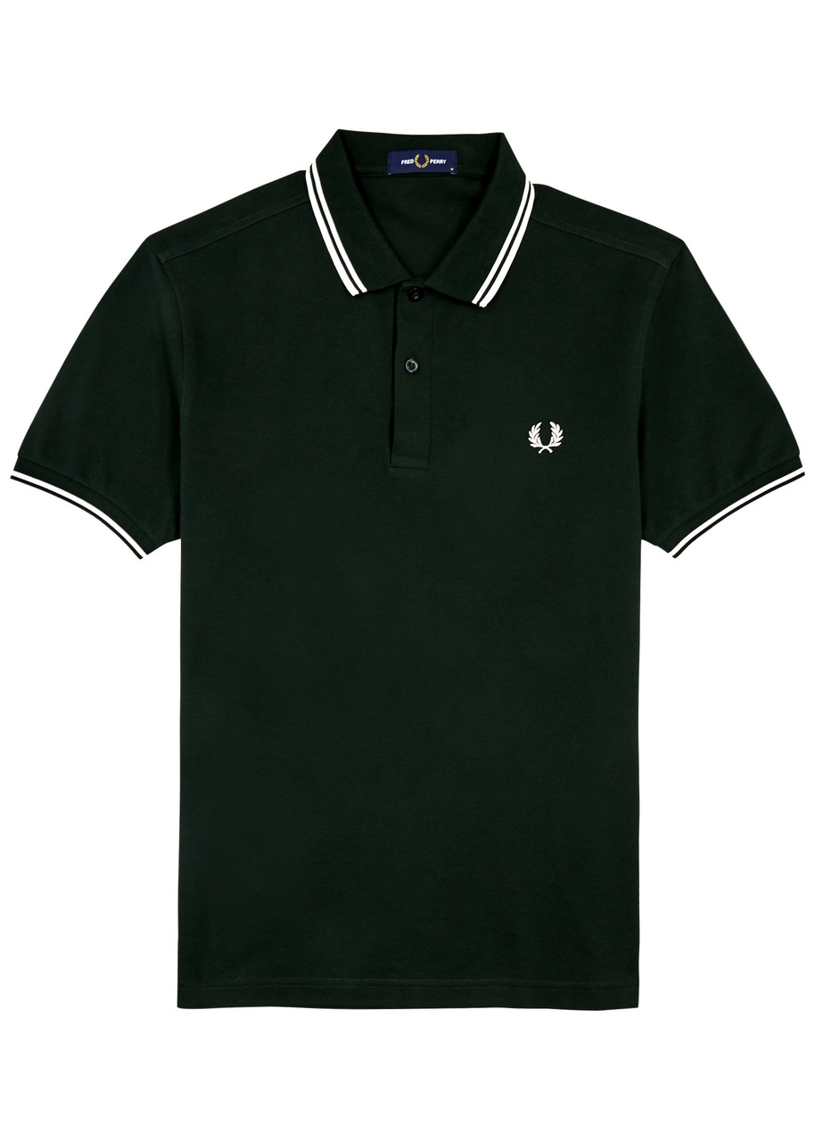 Fred Perry M3600 Piqué Cotton Polo Shirt - Dark Green - Xxl