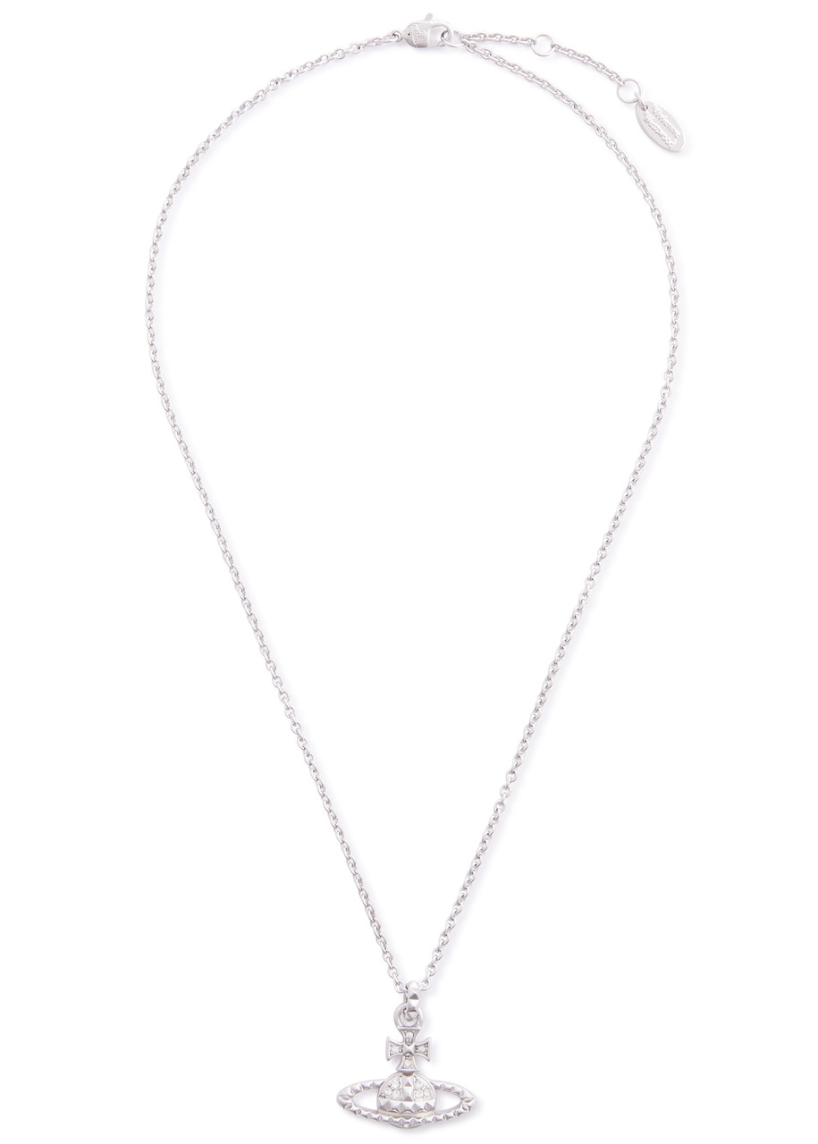 Vivienne Westwood Mayfair Bas Relief orb Necklace - Silver - One Size
