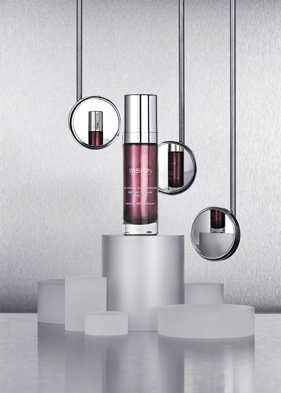 111skin Revitalising Facial Roller Duo In Burgundy