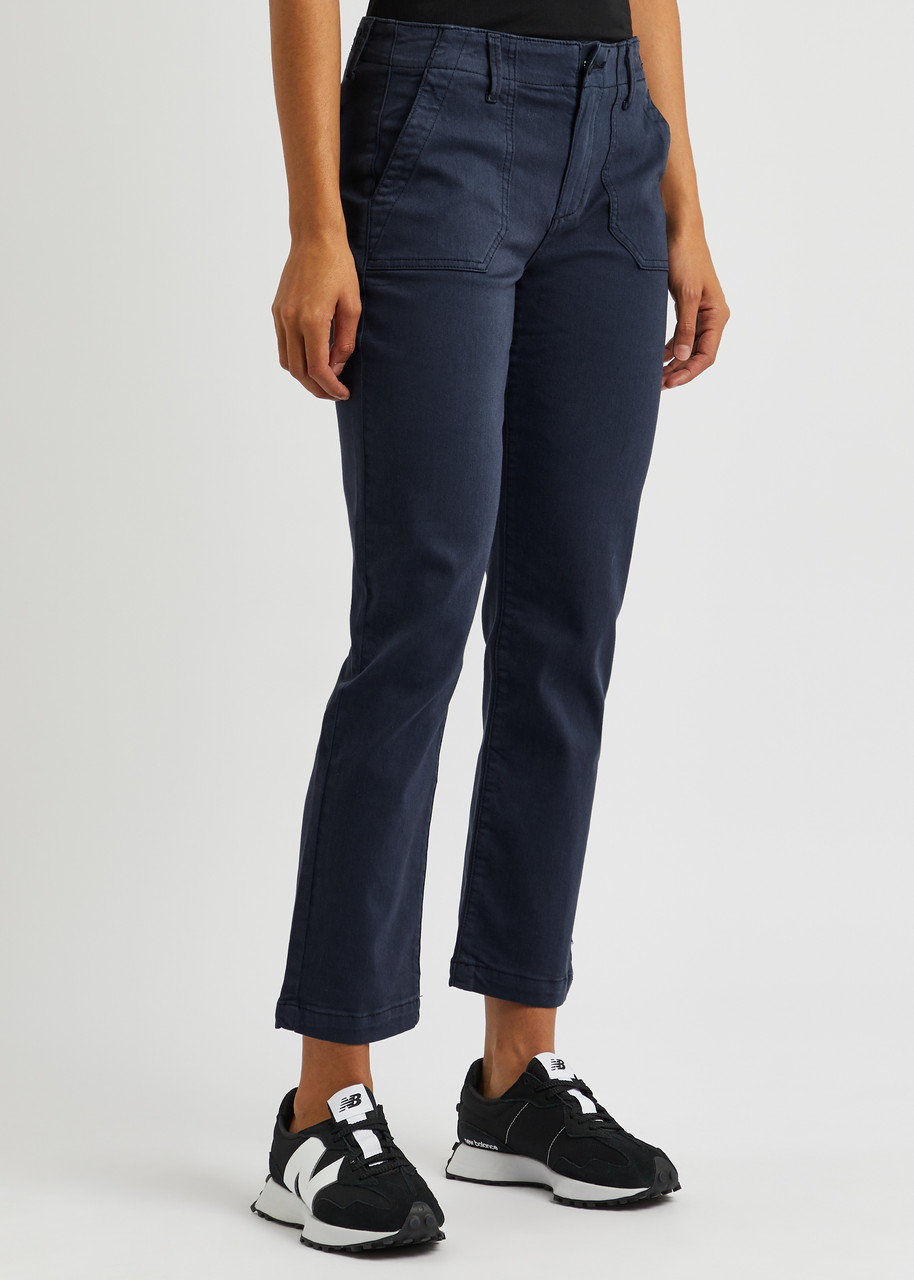PAIGE PAIGE MAYSLIE CROPPED STRAIGHT-LEG JEANS