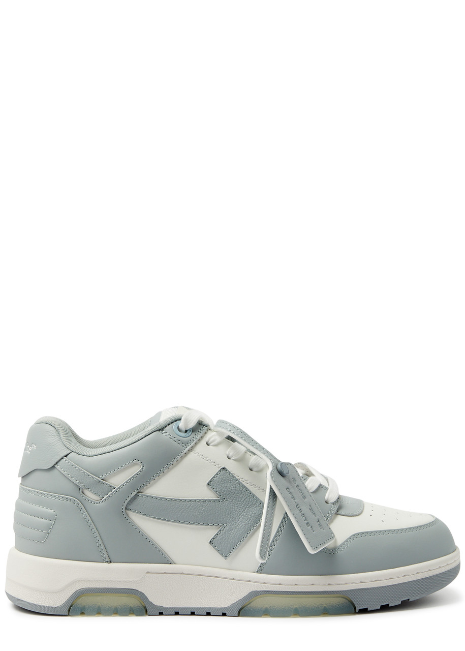 Off-white Out Of Office Leather Sneakers, Sneakers, Grey, Lace-up - 11, off White Trainers, Mesh