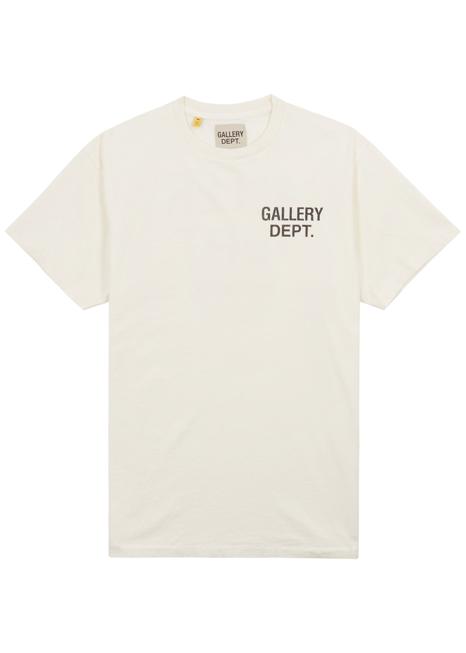 Gallery Dept. Logo-print Cotton T-shirt In Cream