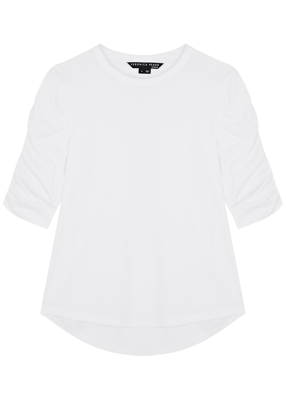 Veronica Beard Waldorf Cotton T-shirt - White - S