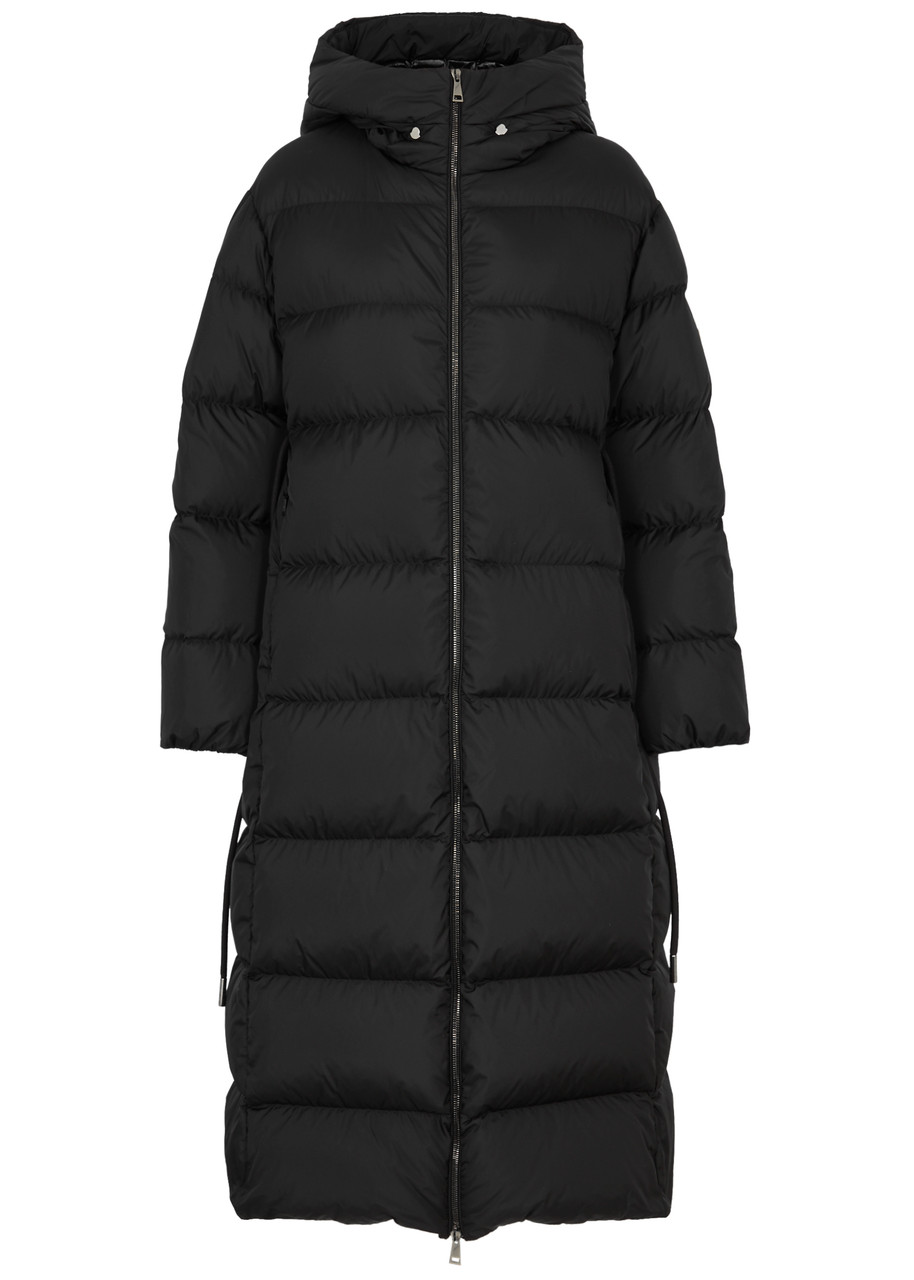 Moncler Bondree Quilted Shell Coat In Black