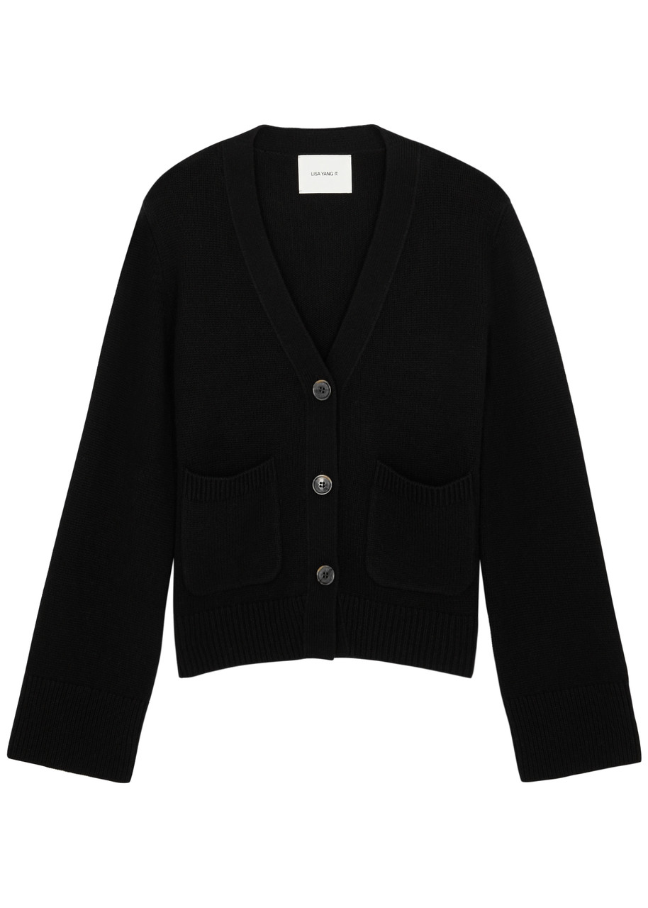 Lisa Yang Danni Patch-pocket Cashmere Cardigan In Black