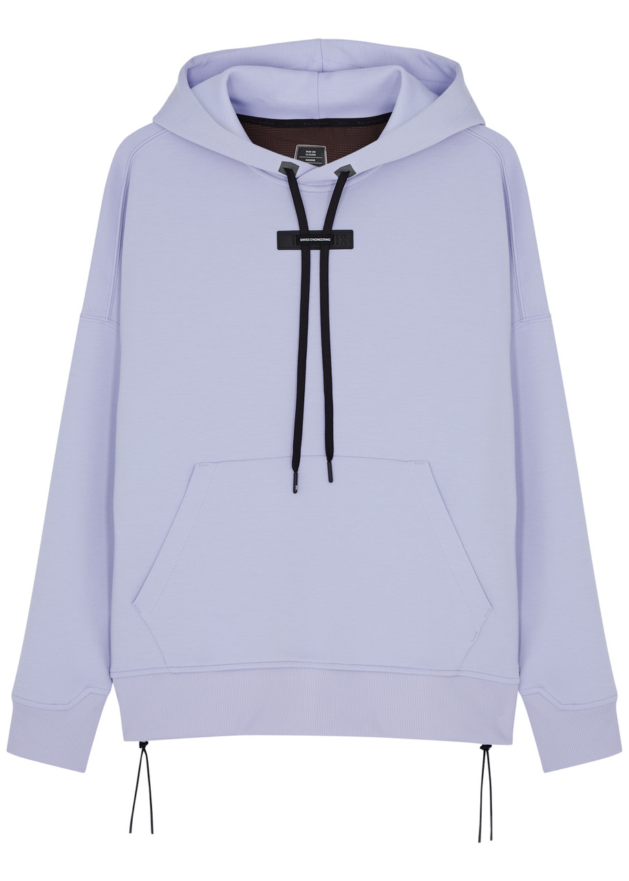 On Running Hooded Stretch-jersey Sweatshirt In Lilac