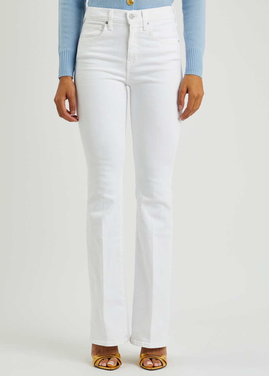  Veronica Beard Beverly Skinny Flared-leg Jeans - White - W28 
