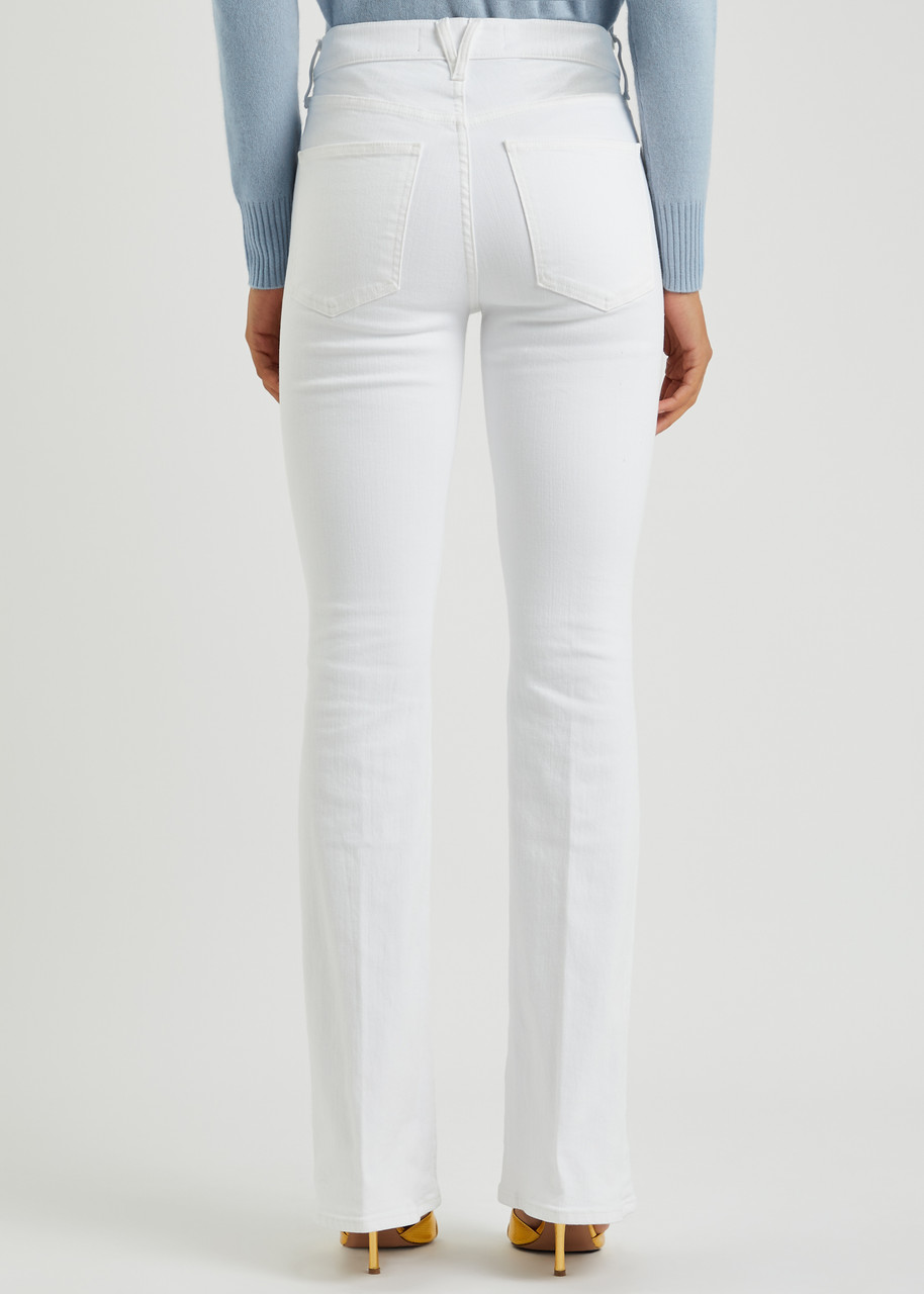  Veronica Beard Beverly Skinny Flared-leg Jeans - White - W28 