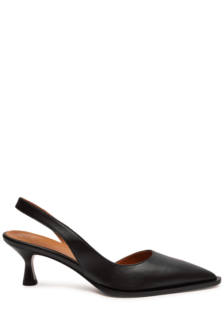 CHANEL Pre-Owned contrasting-toecap Slingback Pumps - Farfetch