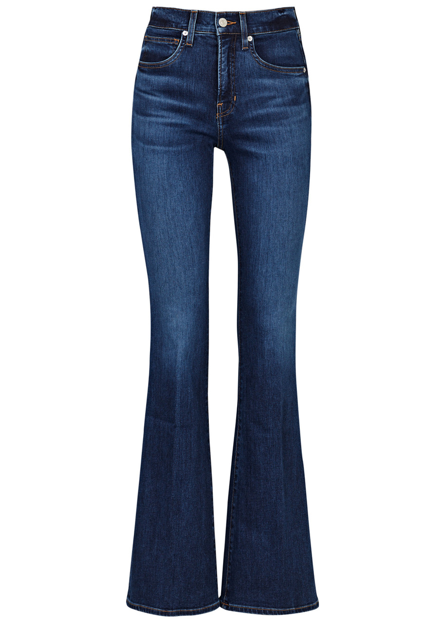 Veronica Beard Beverly Flared-leg Jeans In Denim