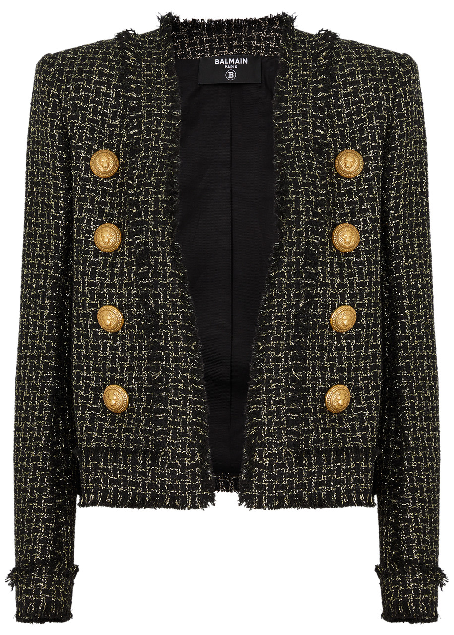 BALMAIN METALLIC TWEED JACKET