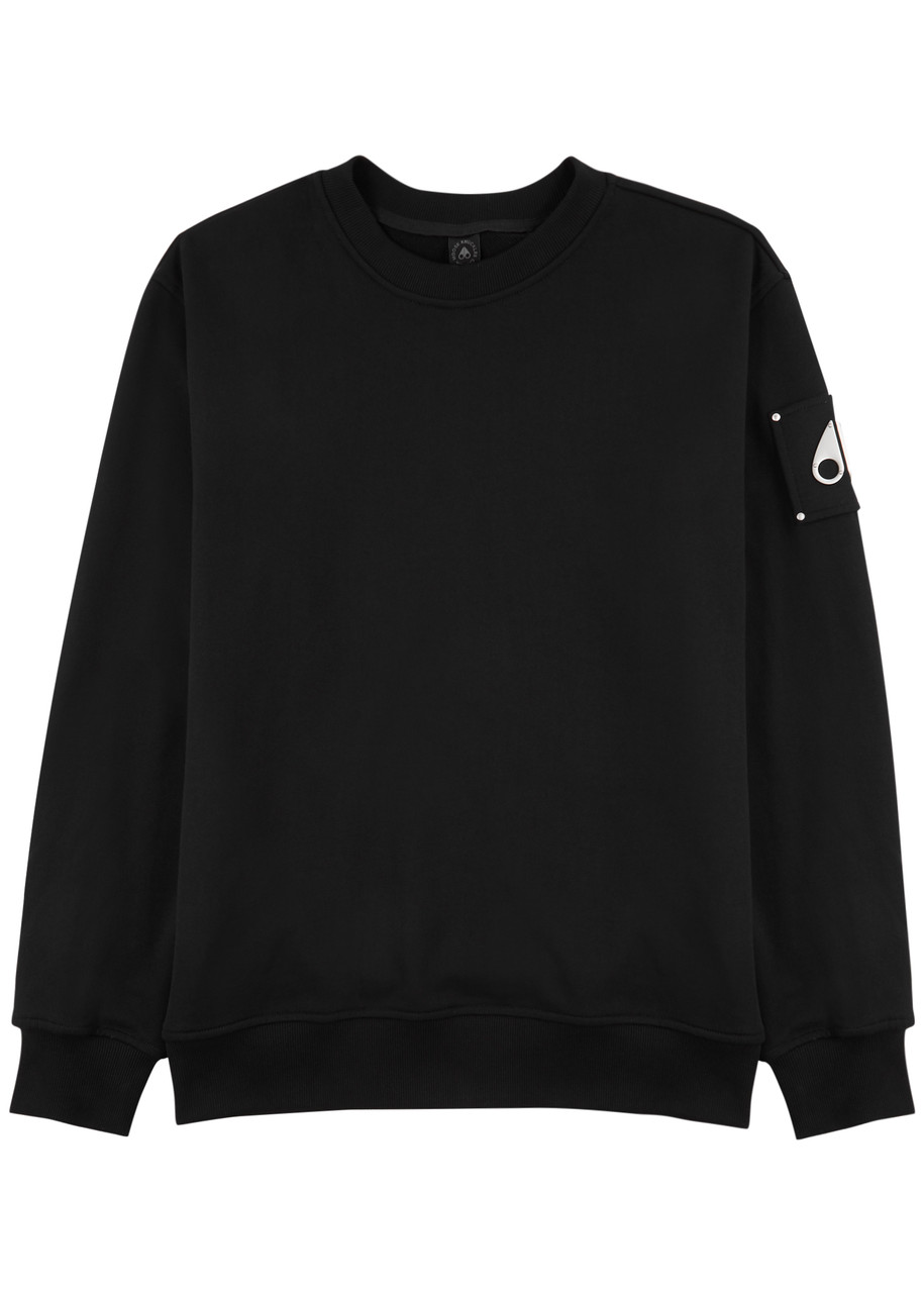 Moose Knuckles Hartsfield Cotton Sweatshirt In Black