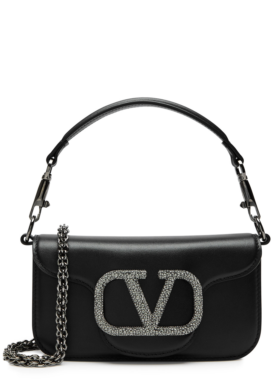 Valentino Garavani Locò Small Leather Shoulder bag - Black - One Size