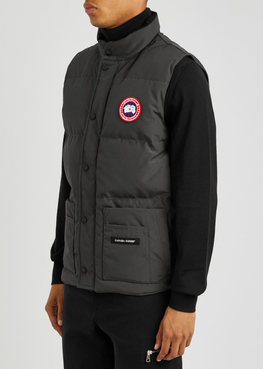 Canada Goose Freestyle Quilted Artic-tech Gilet In Dark Grey