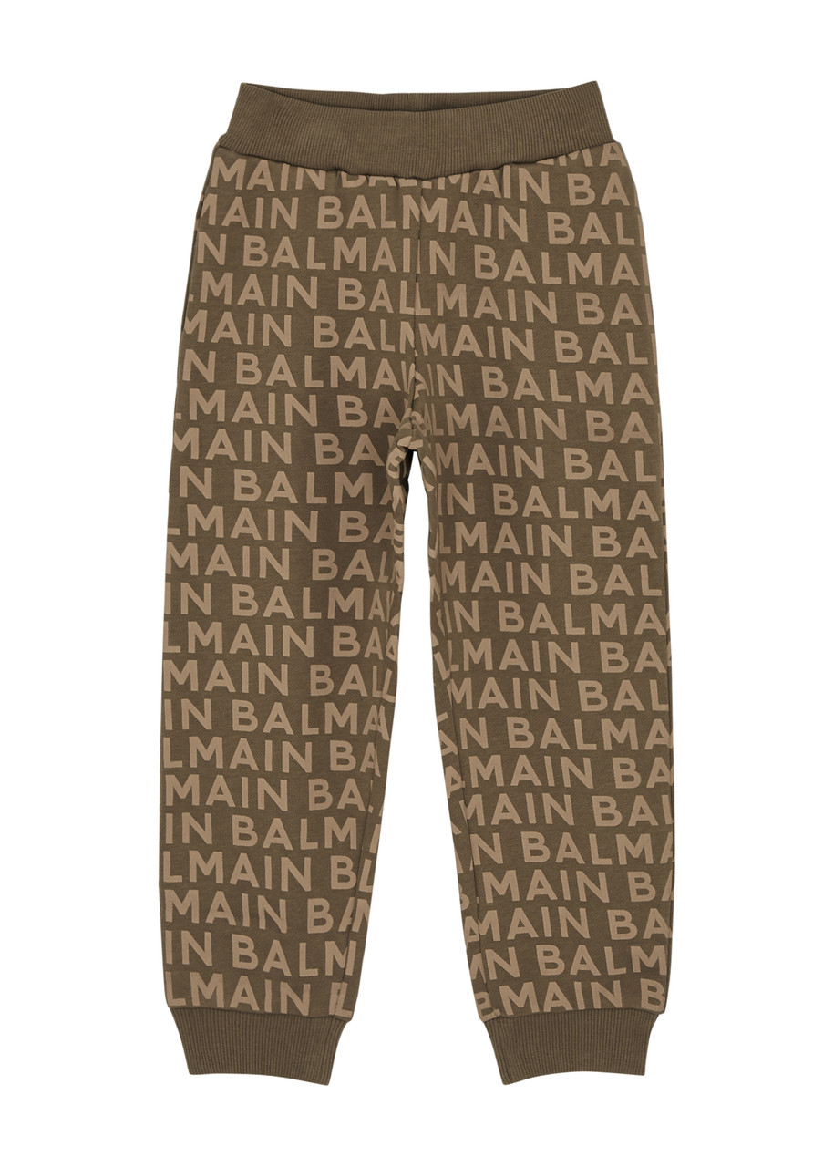 BALMAIN KIDS LOGO-PRINT COTTON SWEATPANTS (6-10 YEARS)