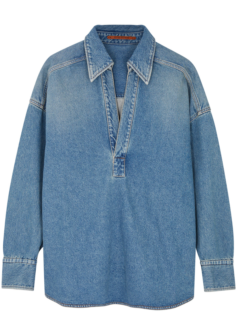 Petar Petrov Longest Day Oversized Denim Shirt - S