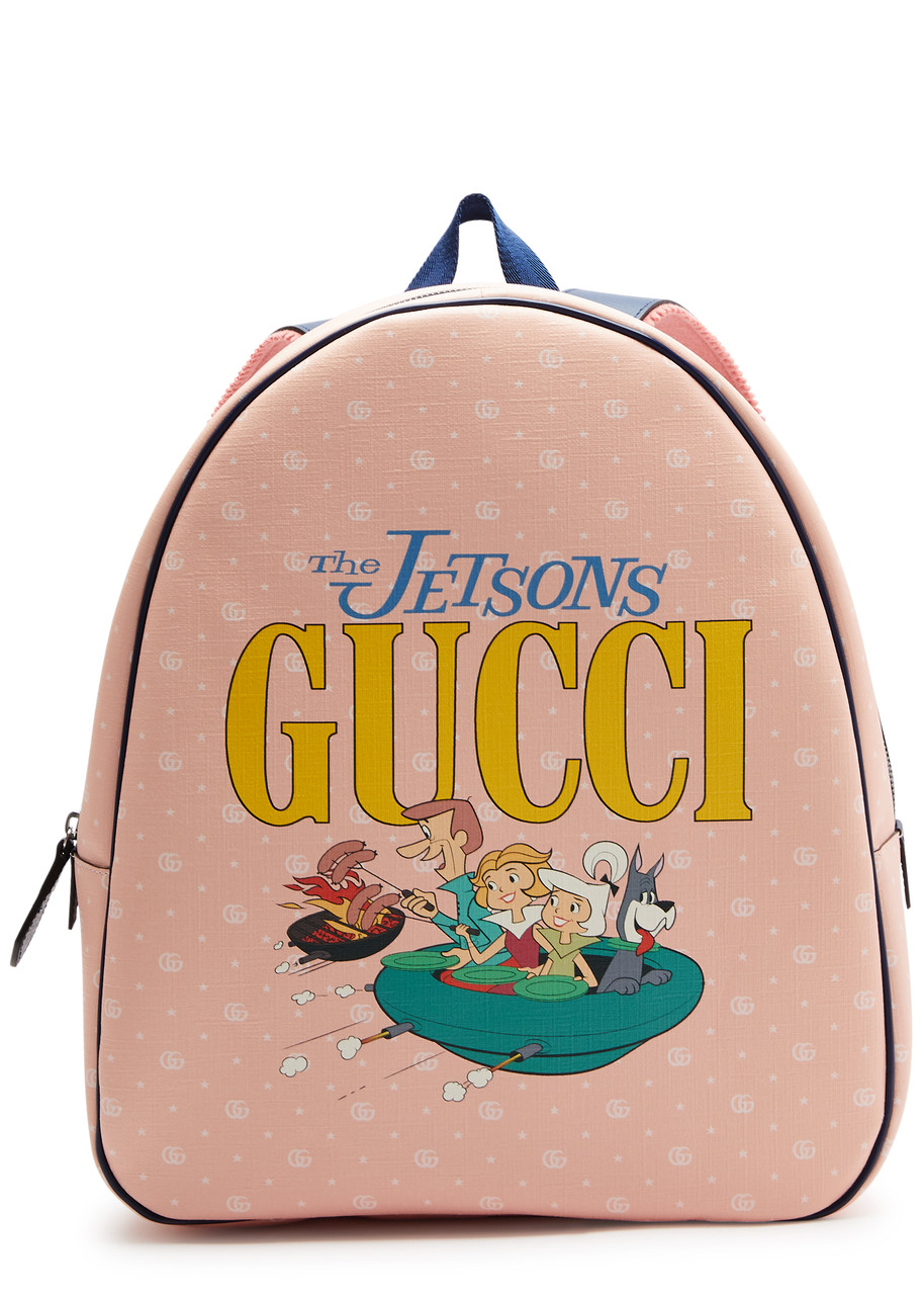 Gucci Kids X The Jetsons Printed Coated Canvas Backpack - Pink