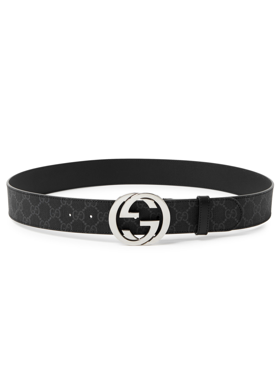 Gucci GG Monogrammed Belt - Black