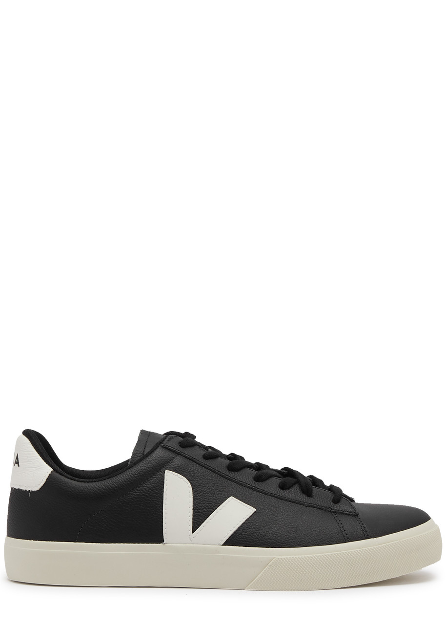 Veja Campo Leather Sneakers In Black