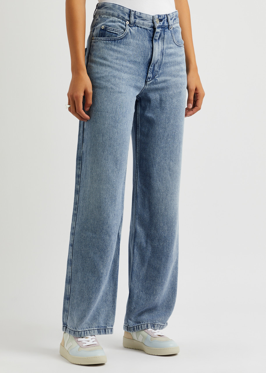 Isabel Marant Étoile Isabel Marant Etoile Bymara Cargo Jeans In Light Blue