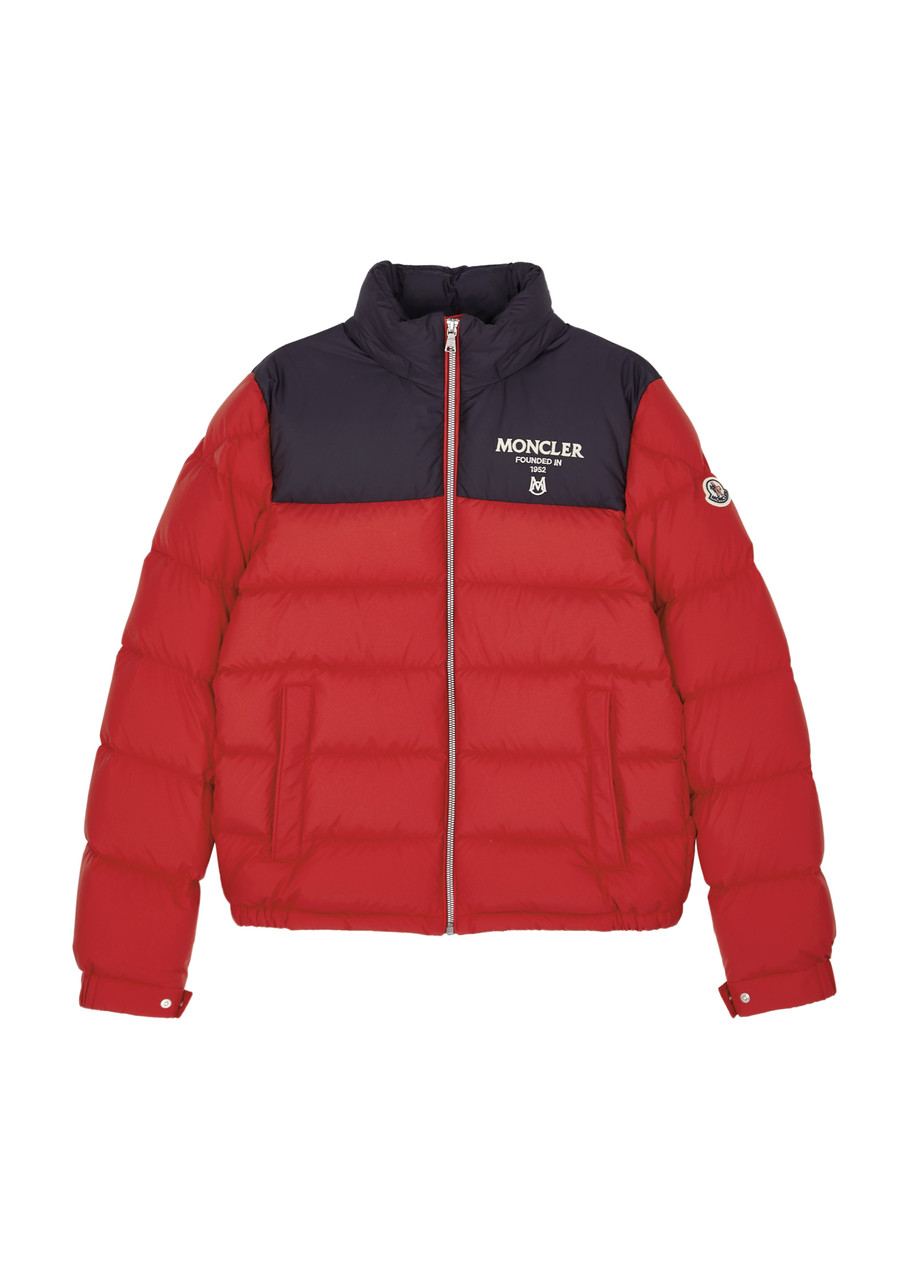 Moncler Kids Joe Quilted Shell Jacket (12-14 Years) - Red