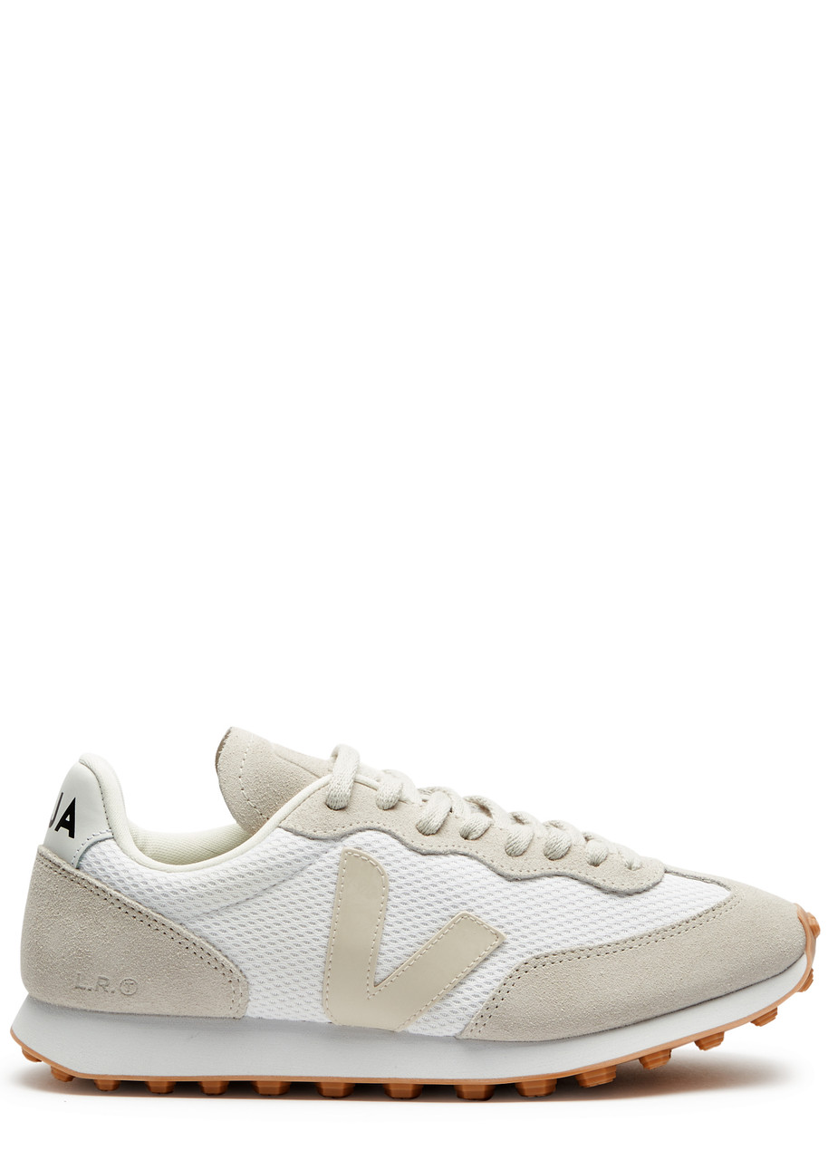 Veja Two-tones Polyester And Suede Rio Branco Sneakers In Natural