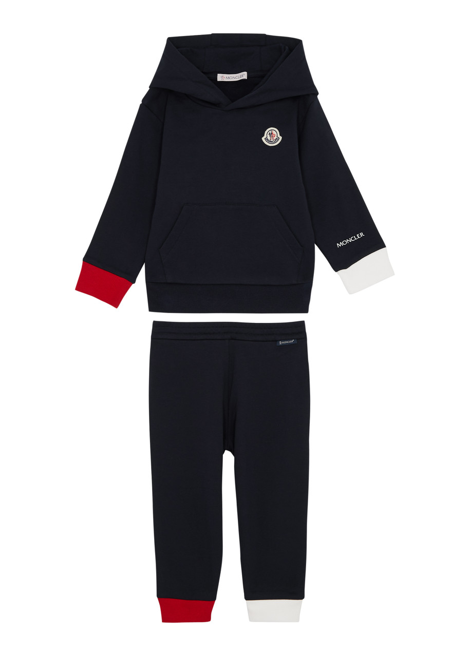 Moncler Kids Logo Stretch-cotton Tracksuit - Navy & Other