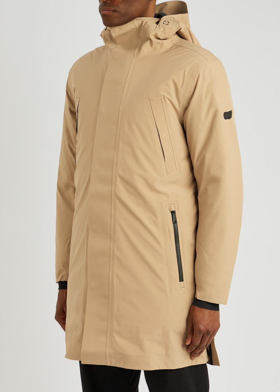  Alpha Tauri Koov Hooded Shell Coat - Camel - M 