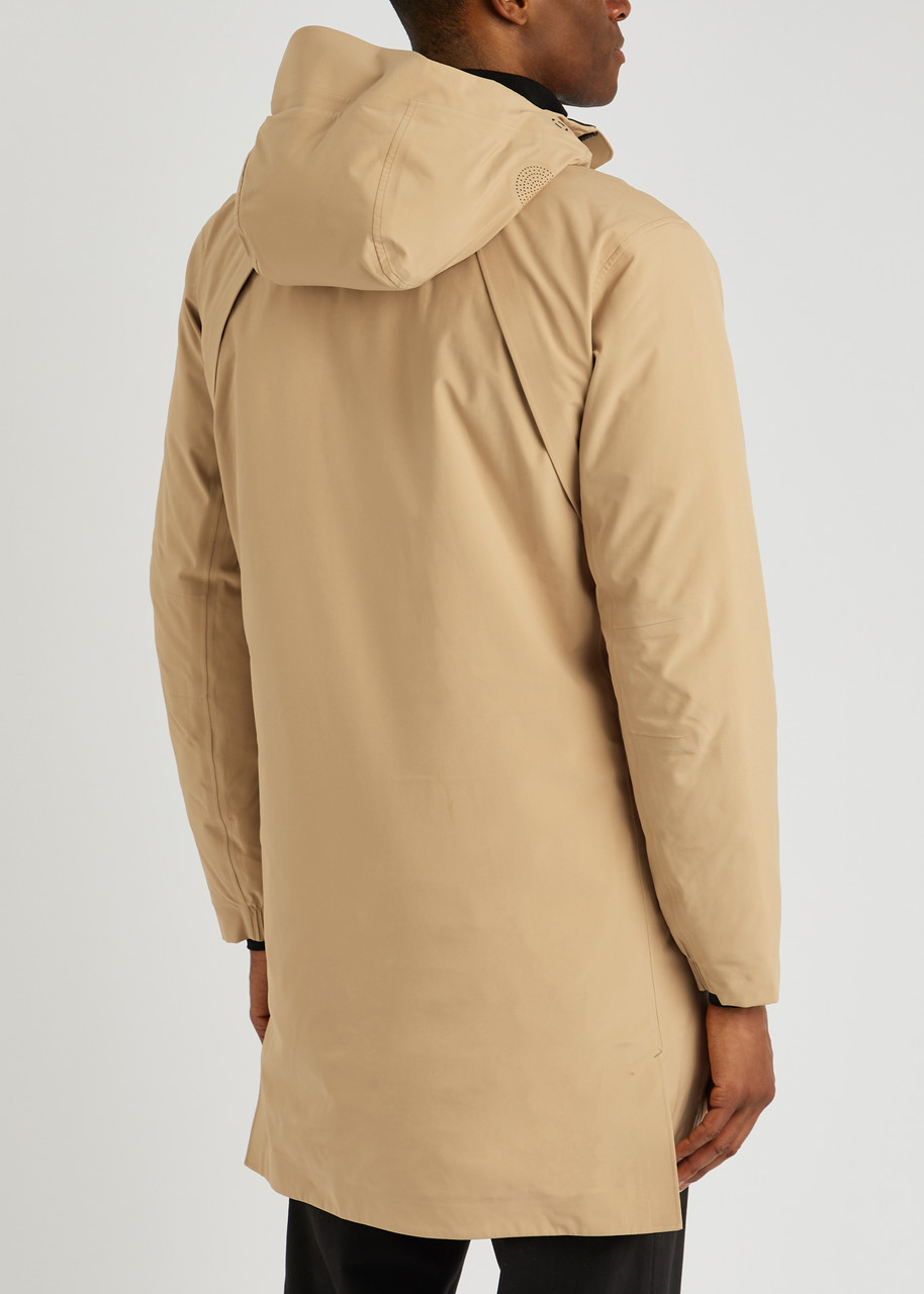  Alpha Tauri Koov Hooded Shell Coat - Camel - M 