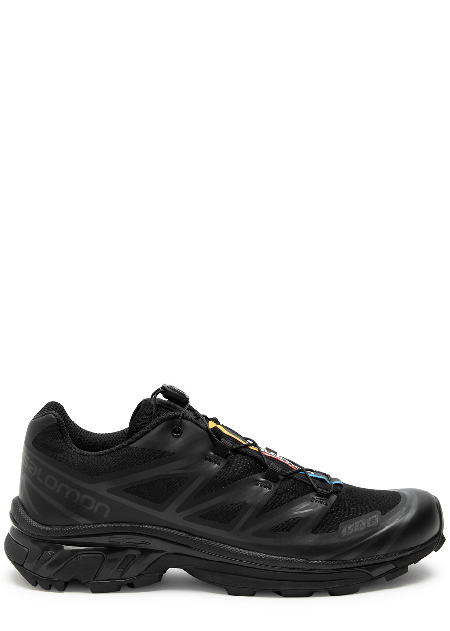 Salomon Xt-6 Panelled Mesh Sneakers In Black