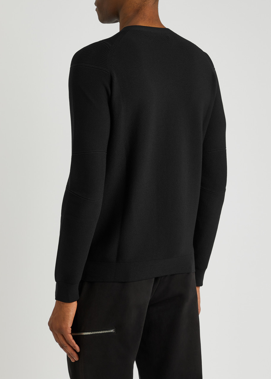  Alpha Tauri Fosop Ribbed-knit Jumper - Black - S 