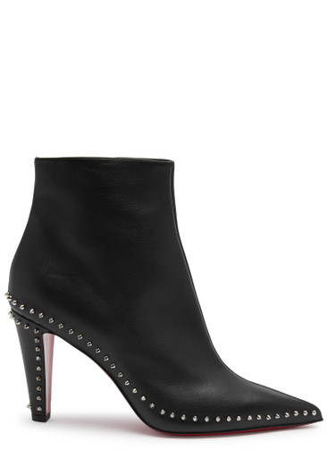 CHRISTIAN LOUBOUTIN Vidura 85 embellished leather ankle boots | Harvey ...