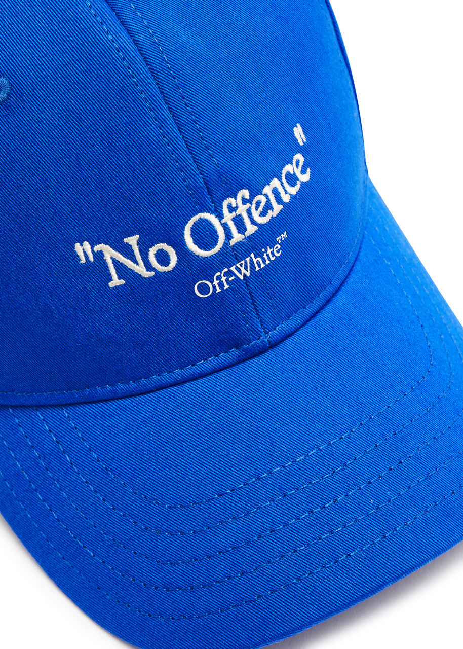  Off-white No Offence Embroidered Cotton Cap - Blue And White - M (uk 12 / M) 