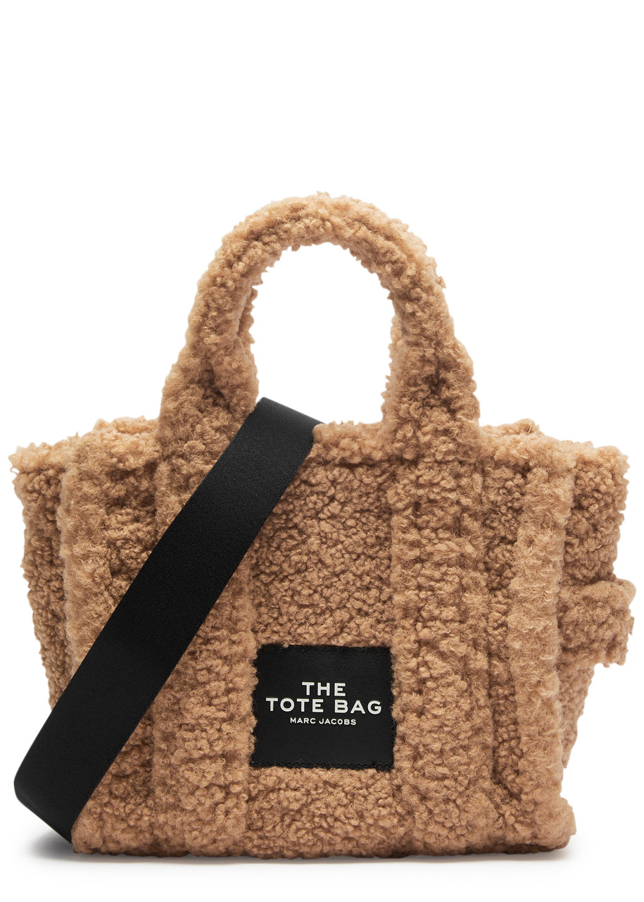 Marc Jacobs The Tote Mini Faux Shearling Tote In Camel