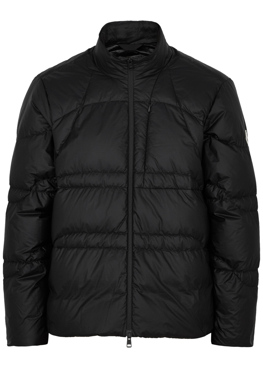 Moncler Biham Quilted Shell Jacket - Black - 4, Men's Designer Shell Jacket, Male - 4