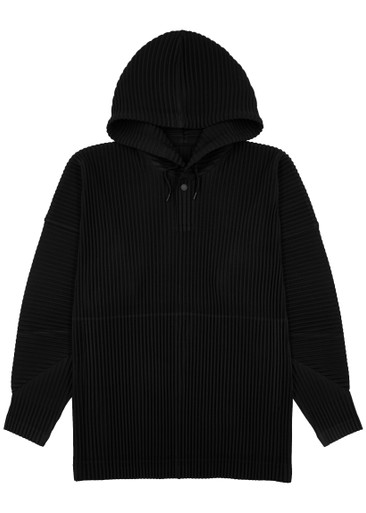 HOMME PLISSÉ ISSEY MIYAKE Pleated hooded sweatshirt | Harvey Nichols