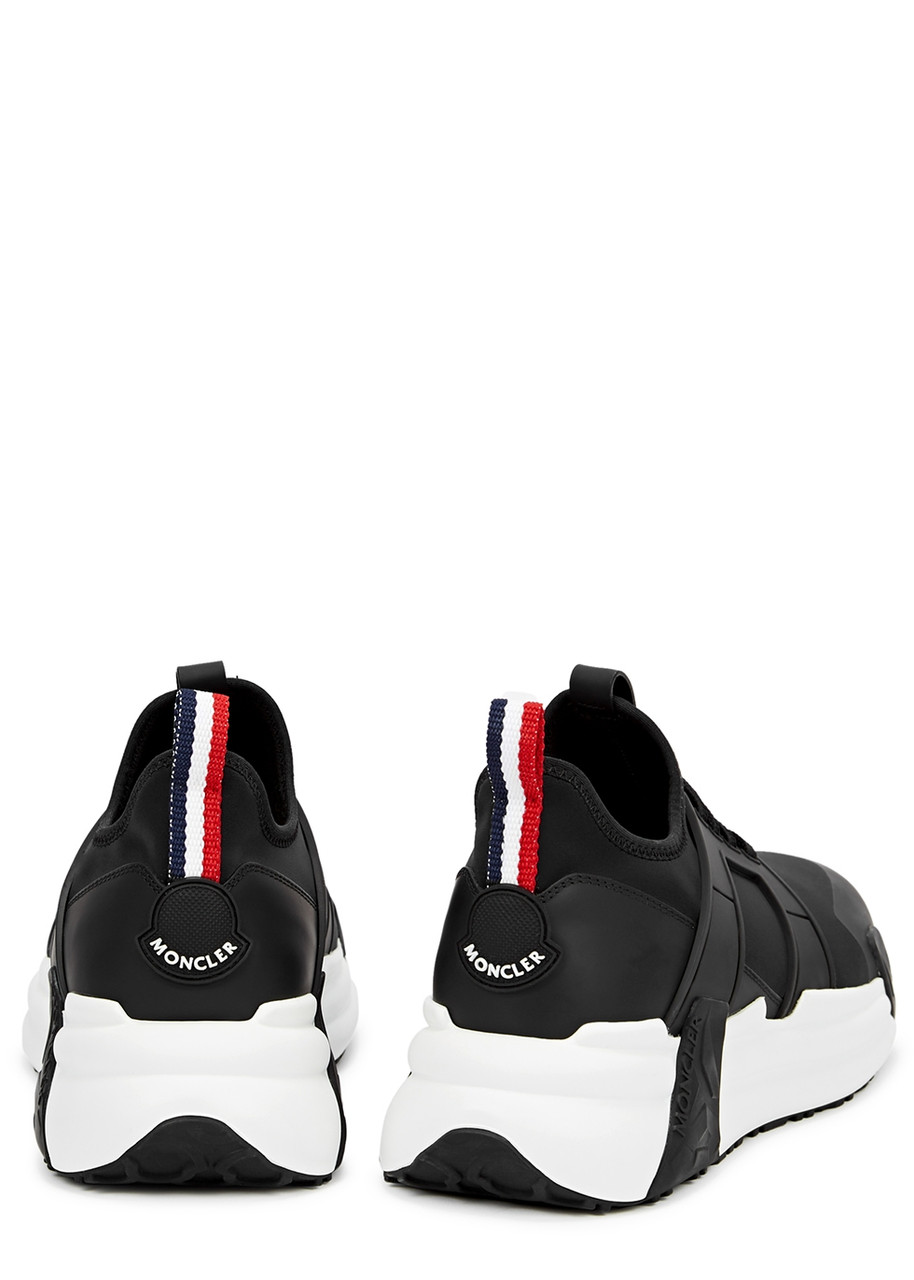 Shop Moncler Lunarove Black Neoprene Sneakers, Black, Sneakers, Round Toe